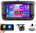 Autoradio Android 15 avec Carplay Sans Fil 7'' pour VW et Skoda - Bluetooth, GPS, FM RDS