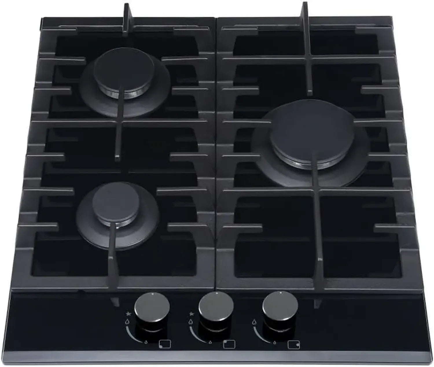 Plaque de cuisson à gaz 3 feux 45x51 cm MPM - Haute efficacité