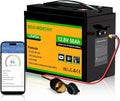 Batterie LiFePO4 12V 50Ah ECO-WORTHY avec Bluetooth et Protection Temp. Basse