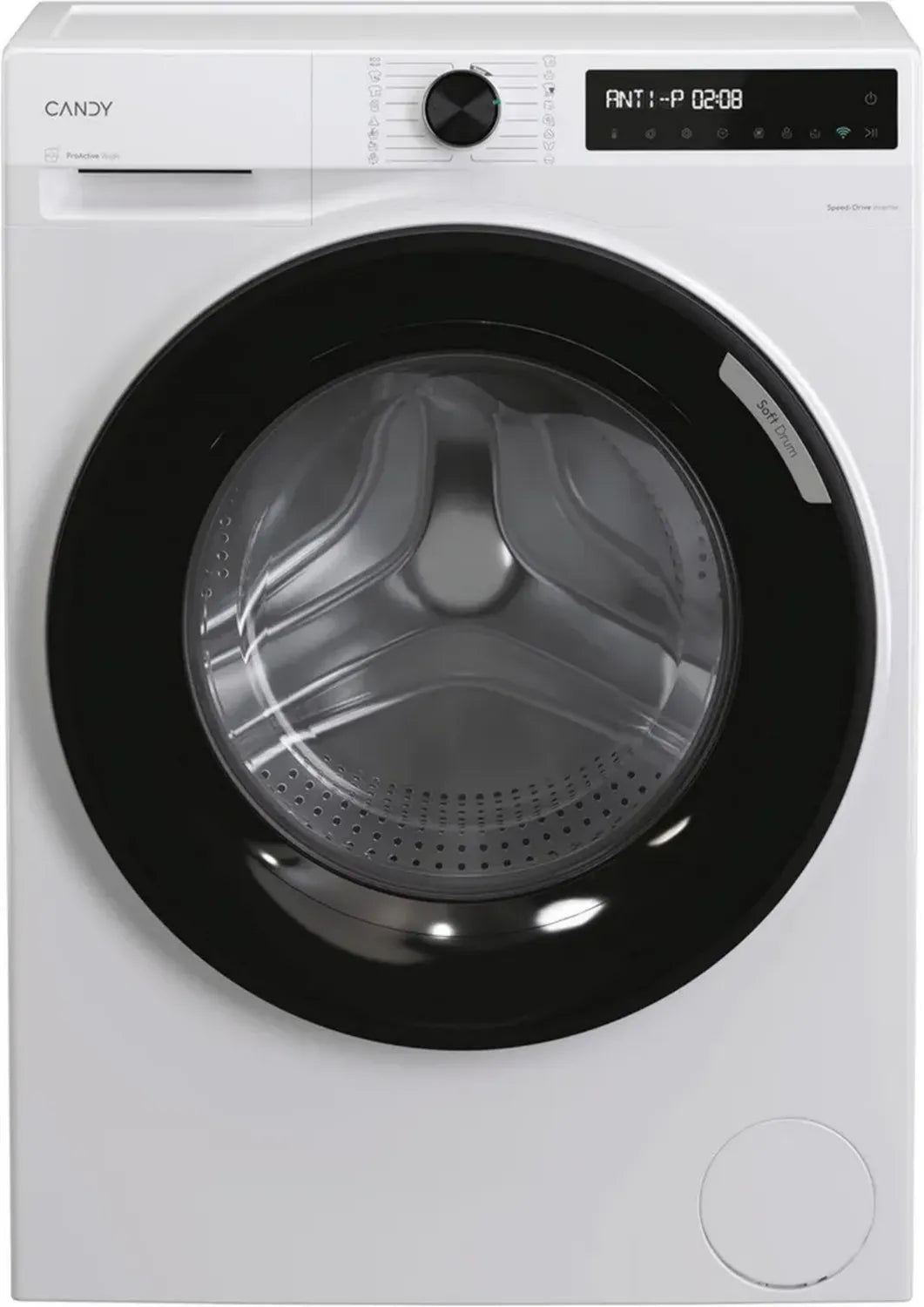 Lave-linge Candy ProWash 12 KG 1400 RPM, Affichage Digital, WiFi, 16 Programmes, Moteur Inverter, Départ Différé, Sécurité Enfants
