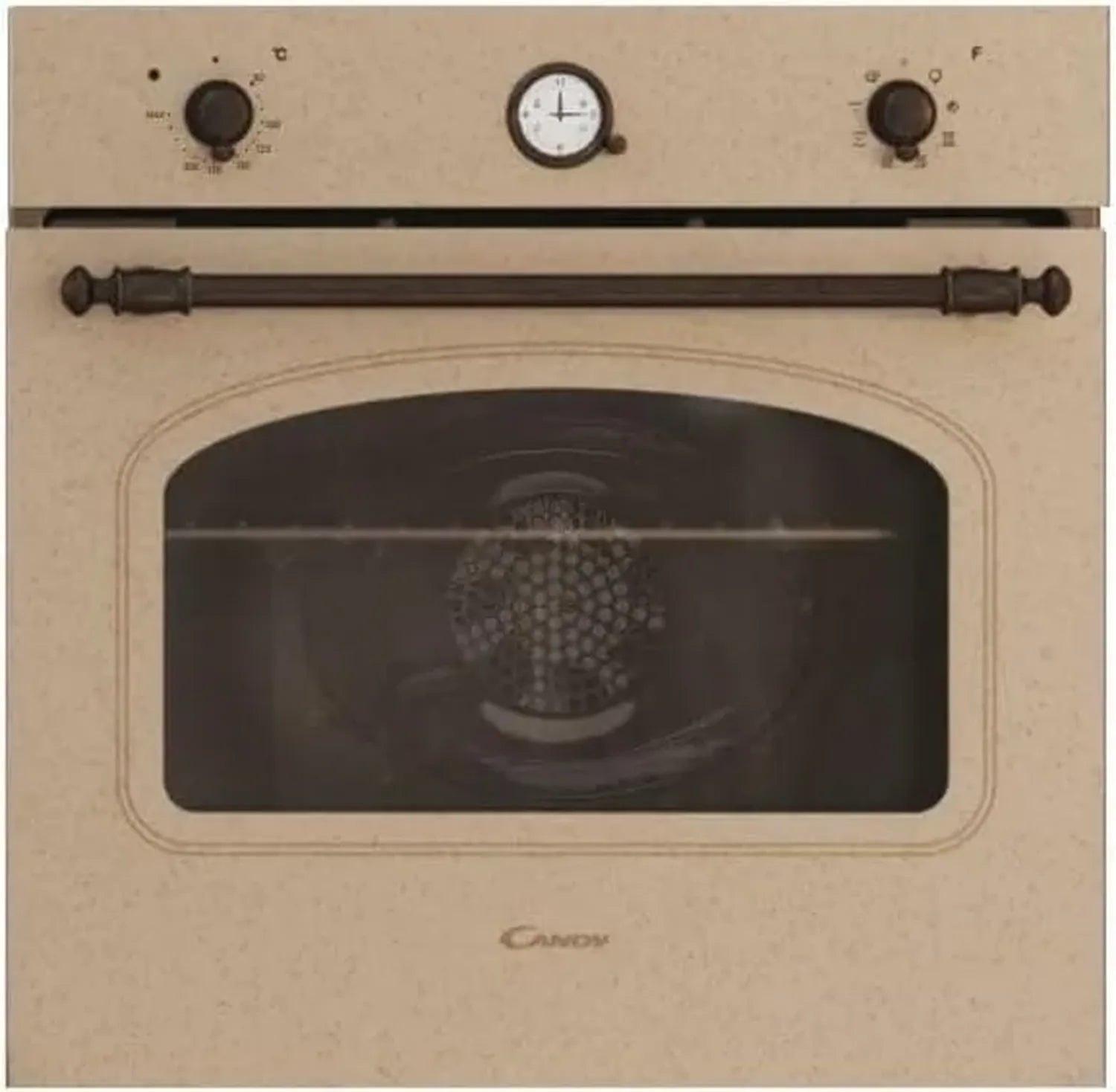 Four encastrable Candy 65L avec fonction pizza et 8 programmes, design rustique, classe A+