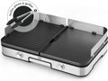 Plancha Électrique LEBENLANG 2400W - Avec Pince et Protection Antiprojections pour Intérieur & Extérieur
