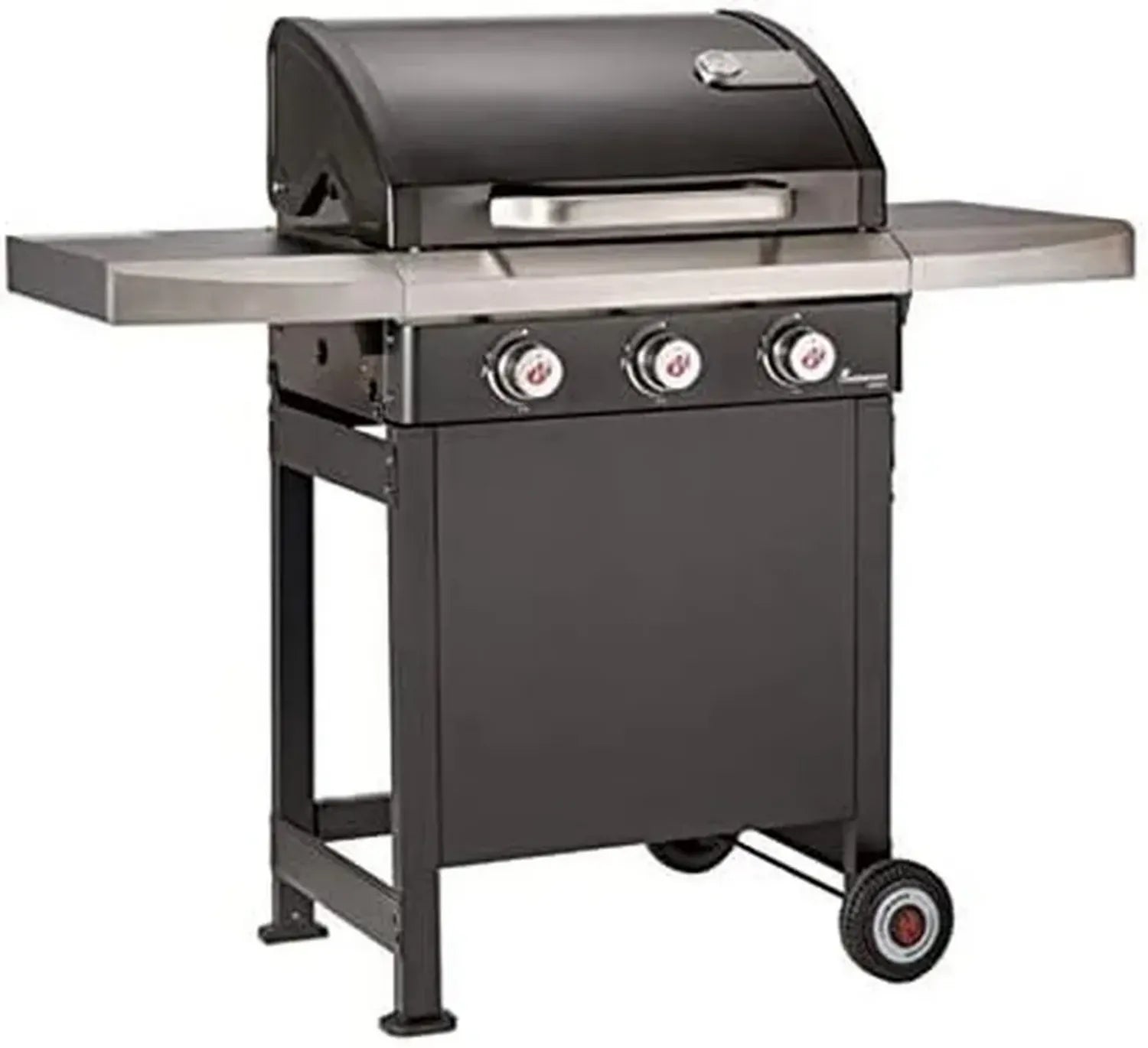 LANDMANN Rexon PTS 3.0 - Barbecue à gaz 3 brûleurs réglables, grilles émaillées, couvercle double paroi
