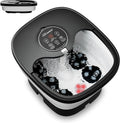 Snailax Spa de Pieds Électrique Pliable Shiatsu avec Chauffage, Massage Multifonction, Bulles et Lumière Thérapeutique