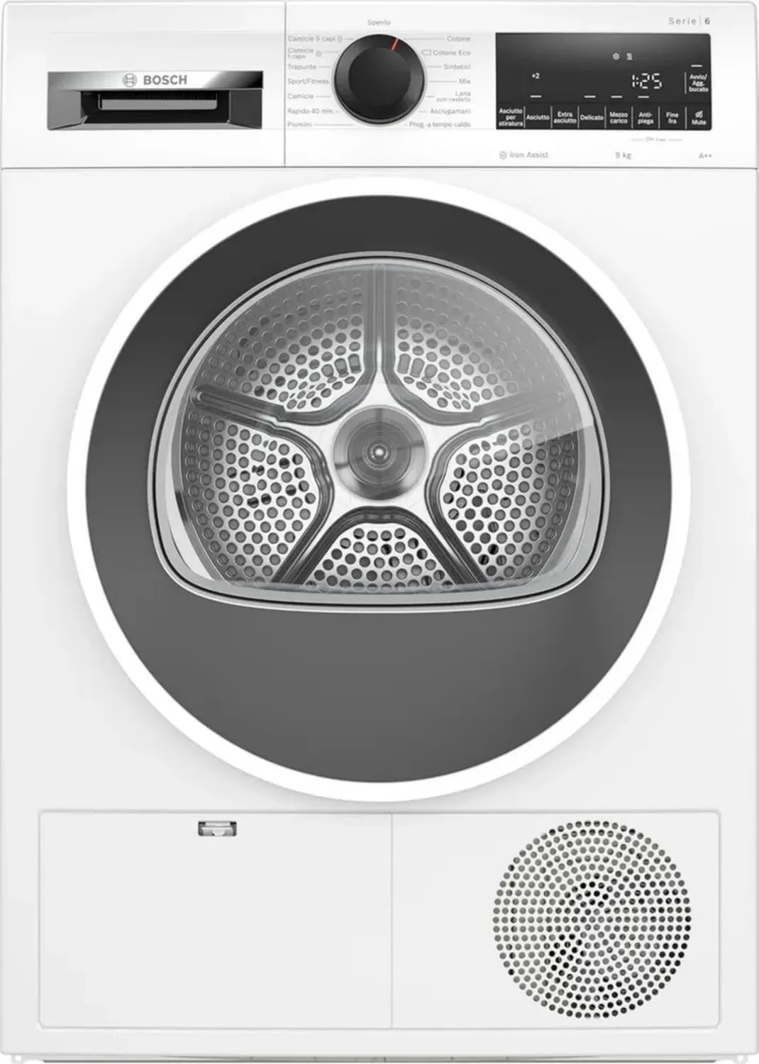 Bosch Sèche-linge Pompe à Chaleur Série 6, 9 kg, EasyClean, Programme Rapide
