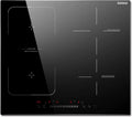 Plaque de Cuisson Induction 60 cm 7200W, 4 Zones avec Commande Tactile et Sécurité Enfant