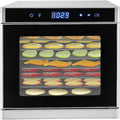 Déshydrateur Alimentaire Électrique 8 Plateaux Argent - Température Ajustable pour Fruits et Légumes