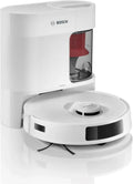 Bosch Robot aspirateur-laveur Spotless, 11000 Pa, serpillière, station d'accueil, navigation infrarouge intelligente, Home Connect, blanc