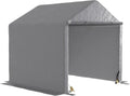 Abri de Jardin Extérieur 2x2x2m avec Structure en Acier Galvanisé, Protection UV et Imperméable - Tente de Rangement Vélos et Motos - Gris