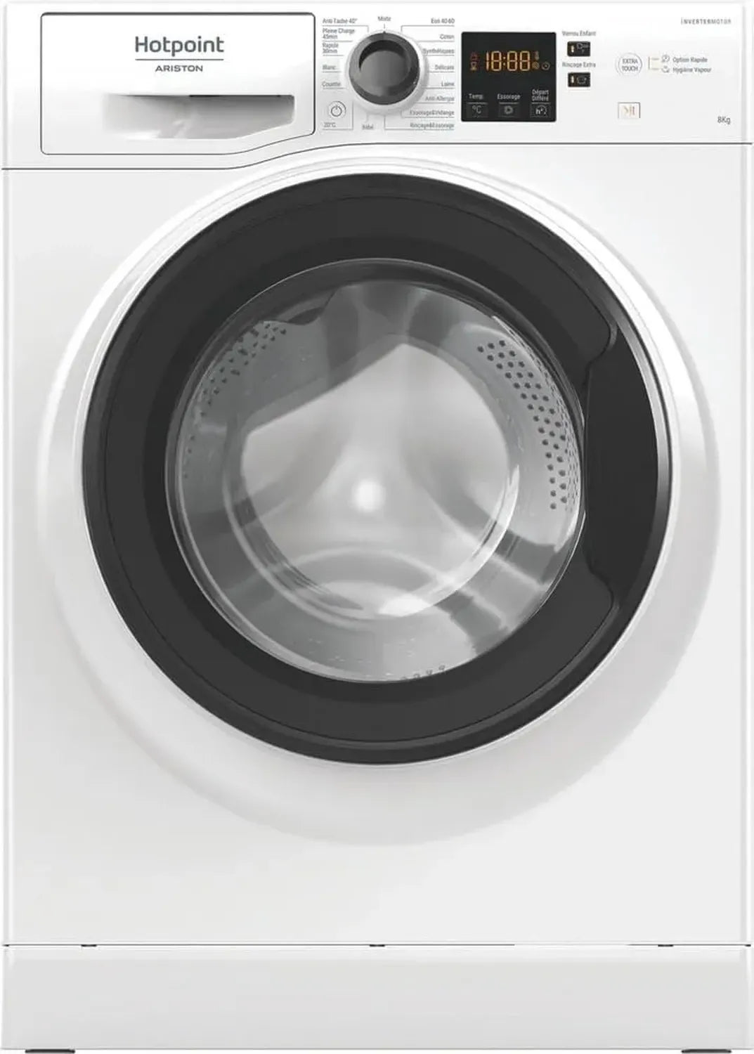 Hotpoint - Lave-linge Frontal 8kg 1400 tr/min Digital - Blanc