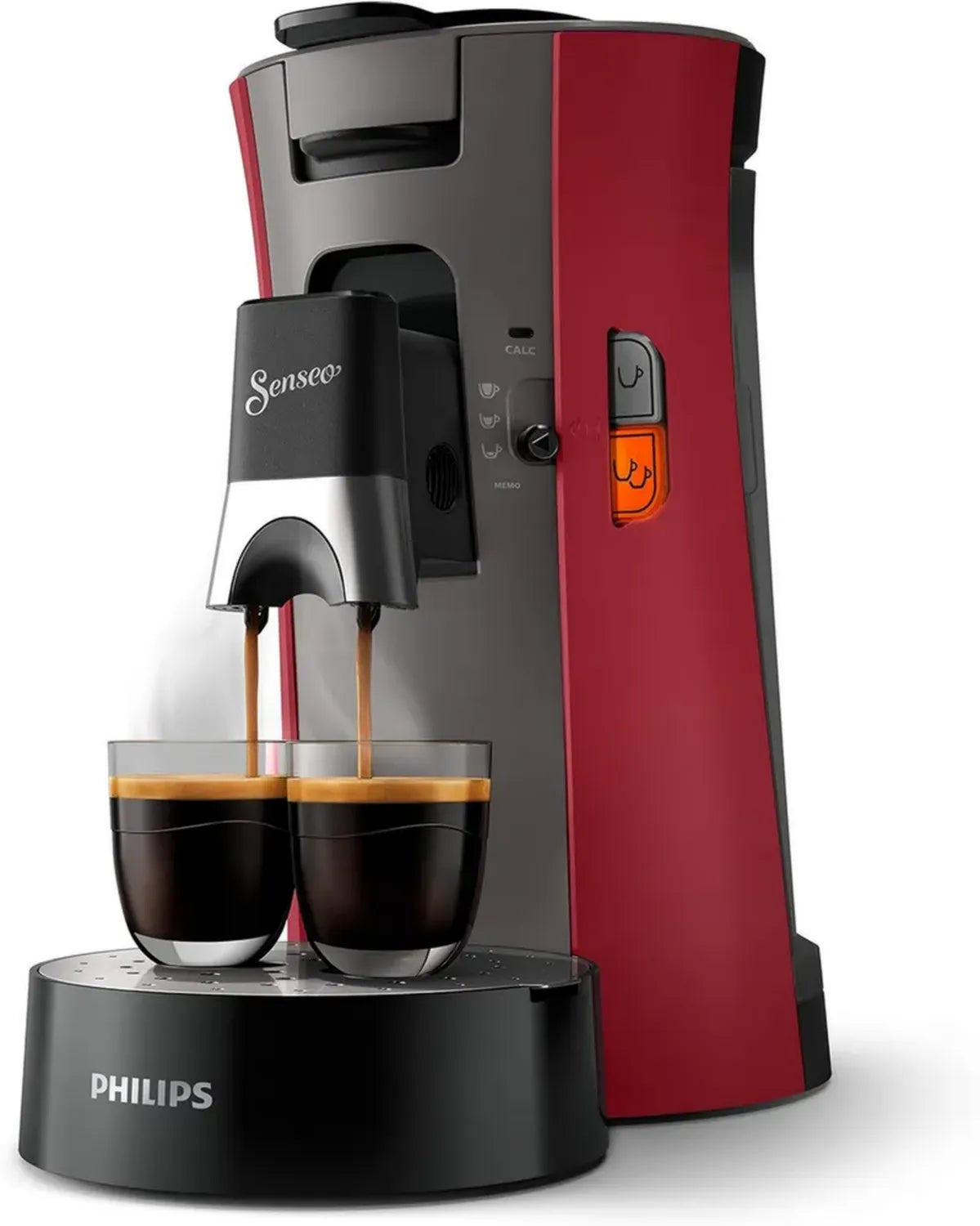Machine à café à dosettes Senseo, fonction mémoire, intensité réglable