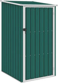 Abri de Jardin en Acier Galvanisé Vert avec Porte 87x98x159 cm