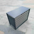 Écran de Protection Extérieur en Aluminium pour Climatiseur et Poubelle, Gris 100x50x70 cm