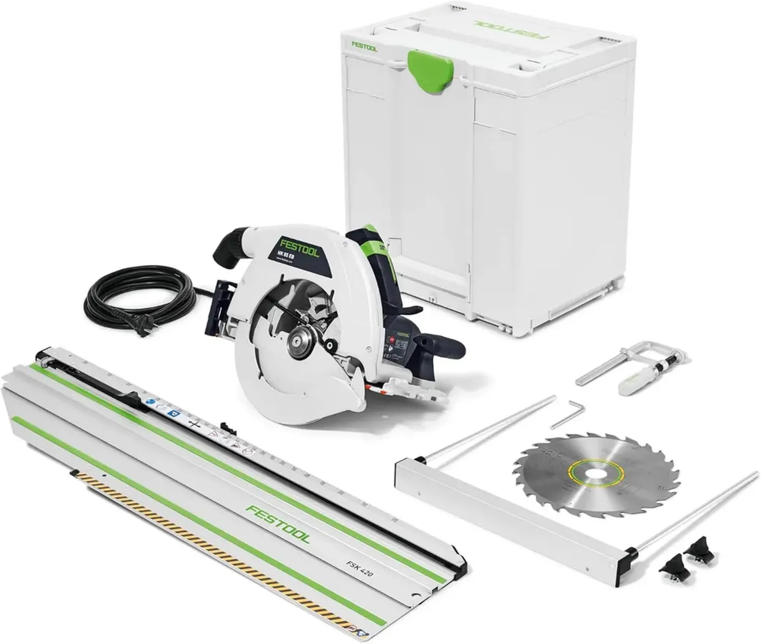 Scie circulaire portative Festool HK 85 EB-Plus avec rail FSK 420