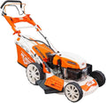 Tondeuse à Gazon RURIS RX441S 5,7 CV - 51 cm, Démarrage Électrique, Autopropulsée, Vitesse Variable, 5 Fonctions, 2000 m², Sac 65L, Orange