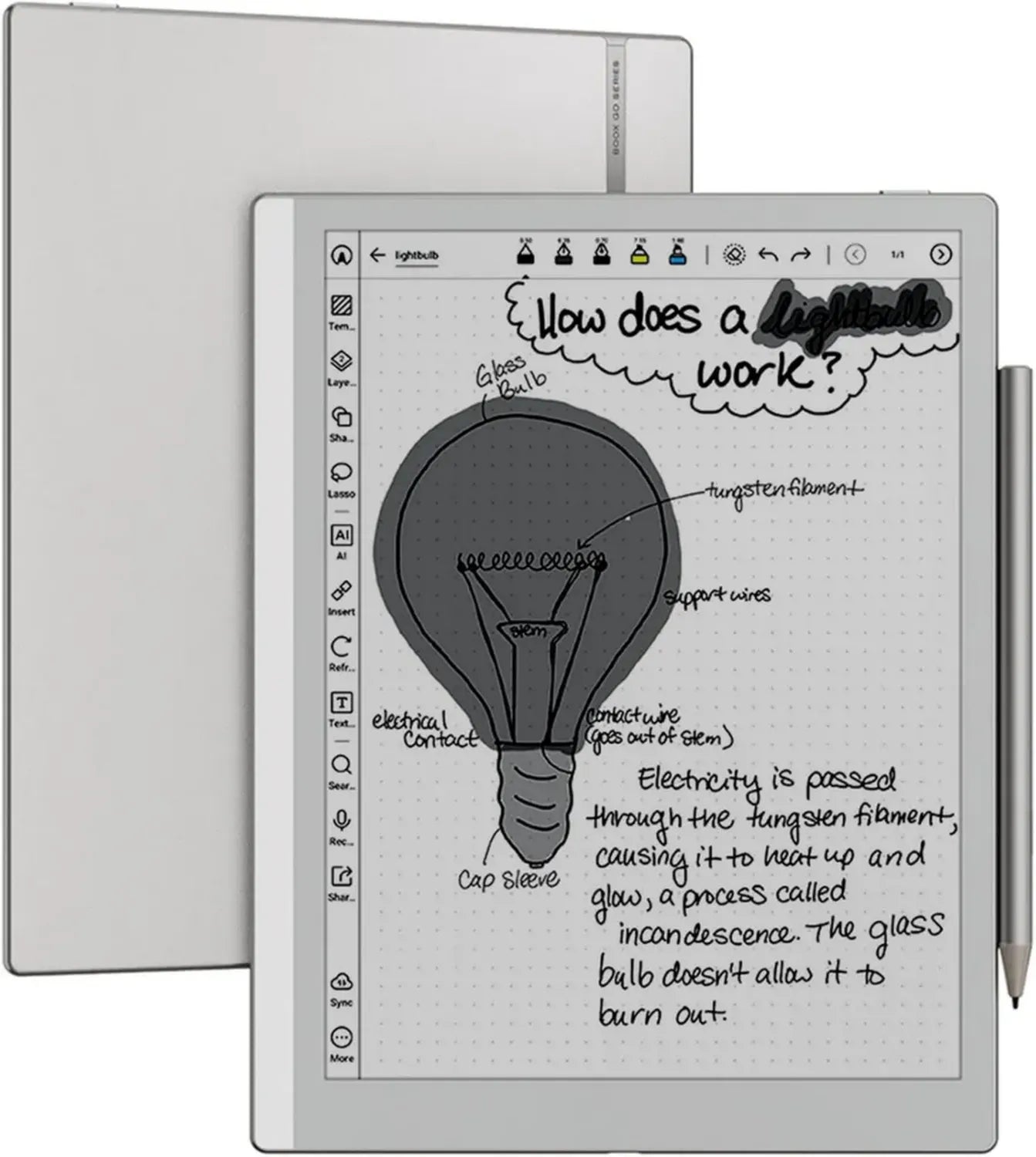 Liseuse Numérique BOOX Lumi 10,3'' Gen2 avec Écran E-Ink 64 Go Android