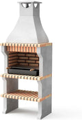 MOVELAR - Barbecue en béton réfractaire pour bois et charbon, modèle Alcoa XL, style rustique pour jardin