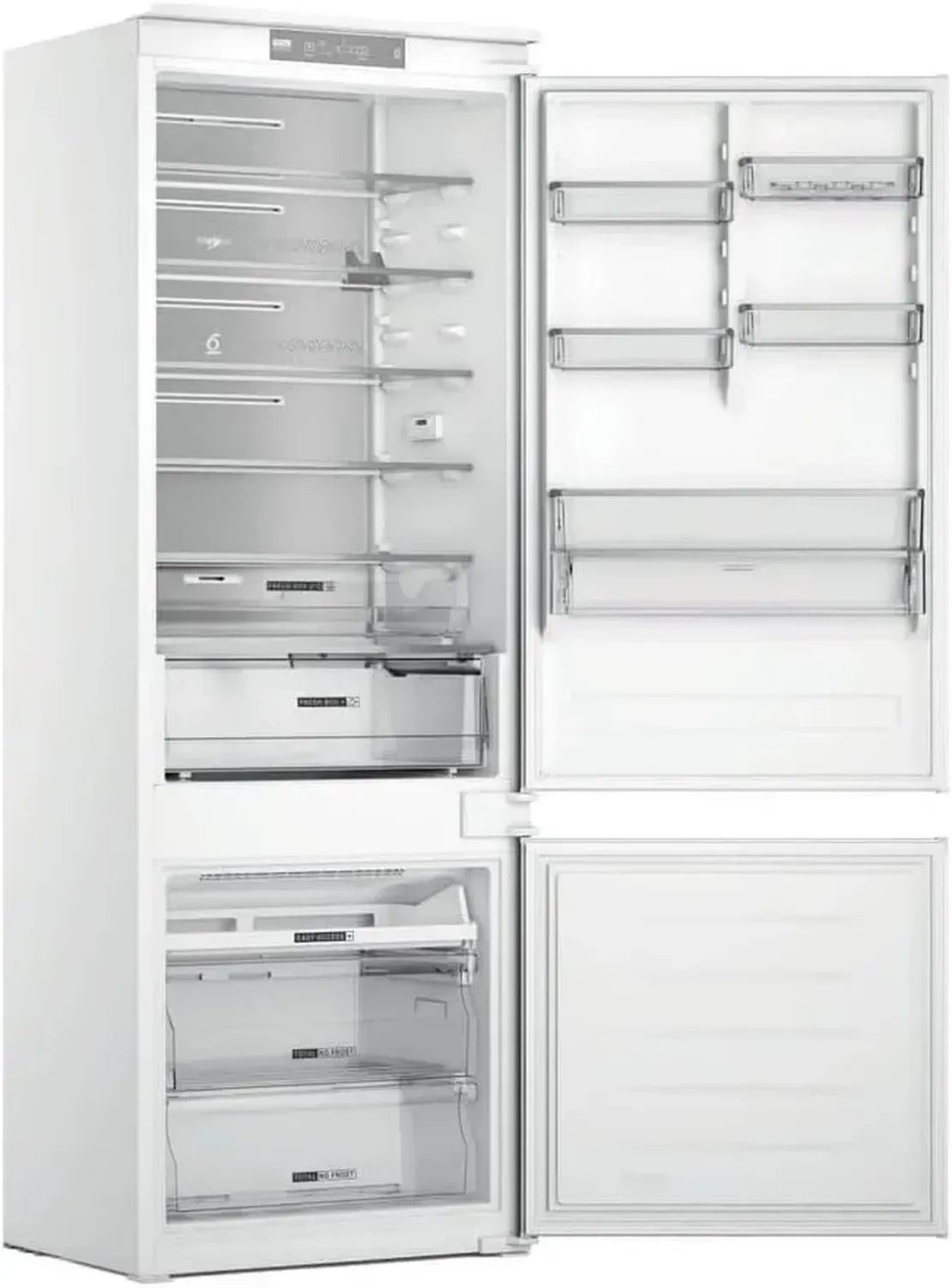 Réfrigérateur Combiné Intégré Whirlpool 394L avec Fixation à Glissières