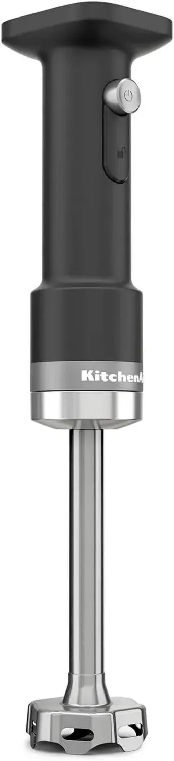 Mixeur Plongeant Sans Fil Kitchenaid - Portable avec Récipient 700ml - Protecteur Anti-Rayure - Noir