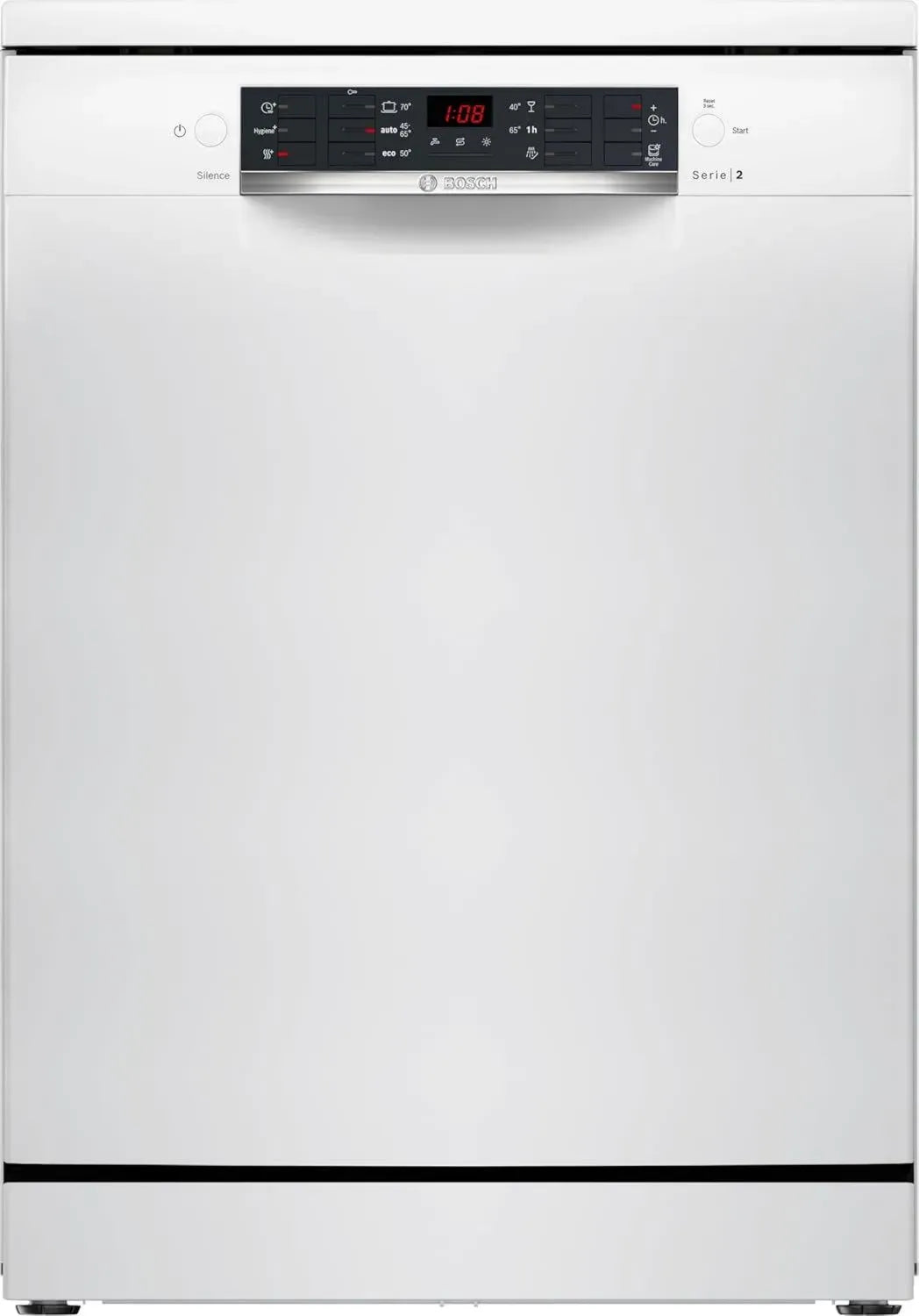 Lave-vaisselle Bosch Série 2, 60 cm, Blanc, Pose libre