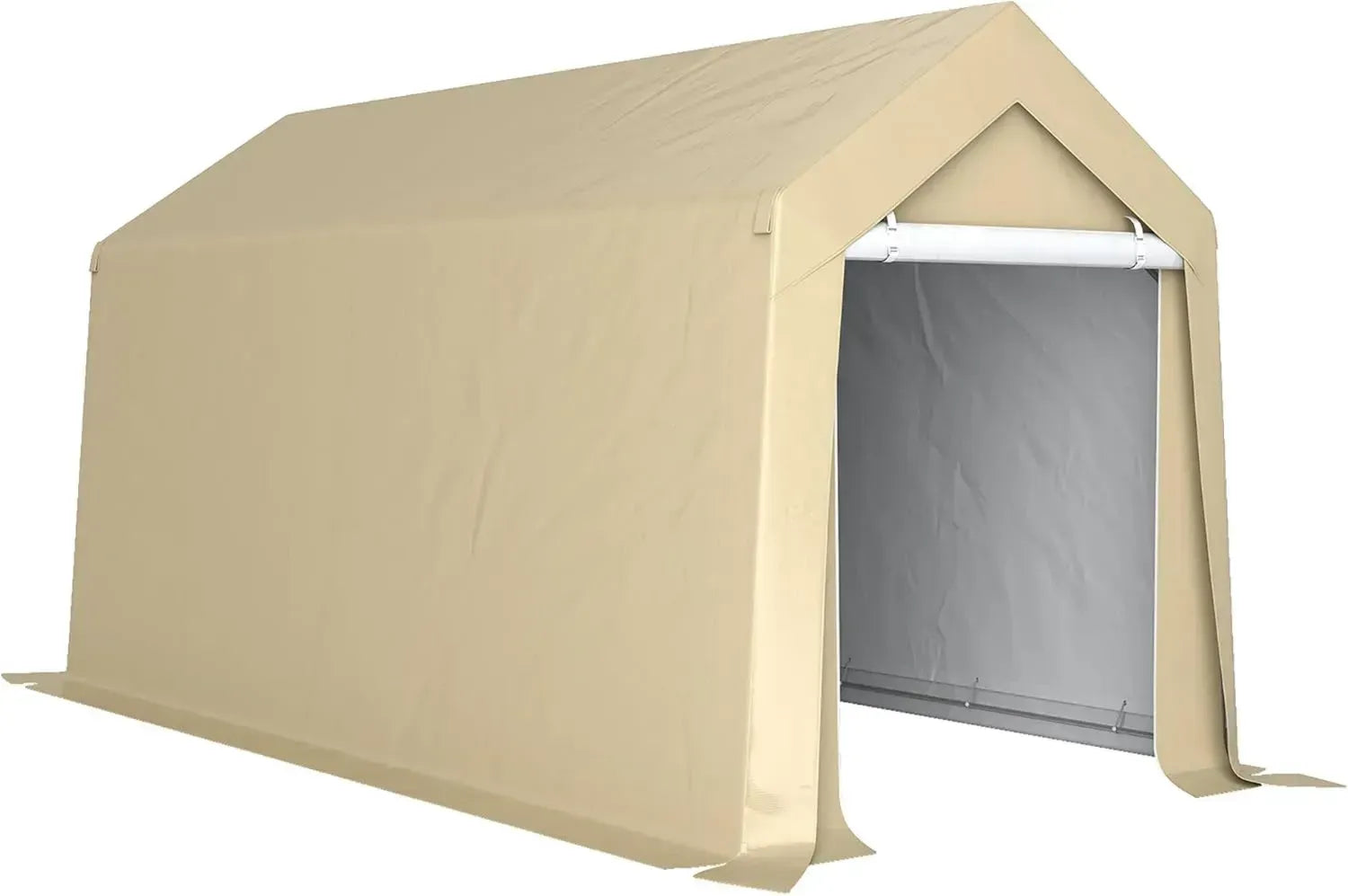 Abri de Jardin Extérieur 2x3,6m Imperméable Anti-UV avec Structure Acier et Grande Porte