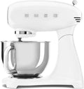 Smeg Robot Pâtissier 4,8L 800W, 10 Vitesses, Démarrage Progressif, Sécurité Moteur, Accessoires Inclus, Blanc