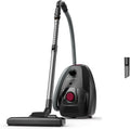 Aspirateur avec Sac Rowenta, Silencieux, Écologique, Portée 12m, Noir/Bordeaux