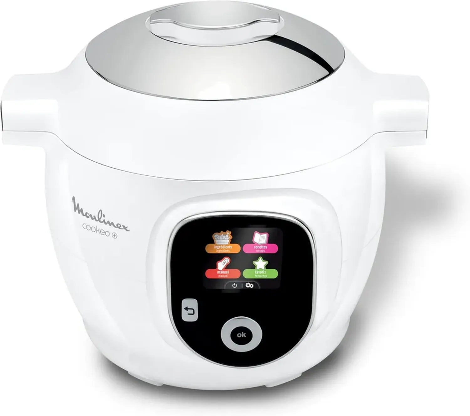 Moulinex Cookeo Multicuiseur Intelligent 6L, 80 Recettes Prédéfinies, Cuisson Automatique, Écran Tactile, Compatibilité MyMoulinex, 1600W, Blanc, Garantie Réparation 15 Ans
