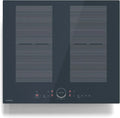 Klarstein Delicatessa 60 Table de Cuisson à Induction - 4 Zones, 7000 W, Flexzone, Sécurité Enfants, Minuteur, Vitrocéramique Noir, 59 cm
