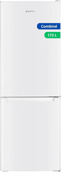 Réfrigérateur Combiné GEDTECH 173L avec Congélateur Inférieur - Blanc - 143cm