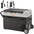 Glacière Électrique Portable 38L VEVOR - Réfrigérateur Voiture Double Zone, -20°C à 10°C, 12/24V CC, 100-240V CA, Camping, Camion, Bateau