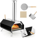 Four à Pizza Portable en Acier Inoxydable avec Accessoires, Idéal pour Jardin et Terrasse